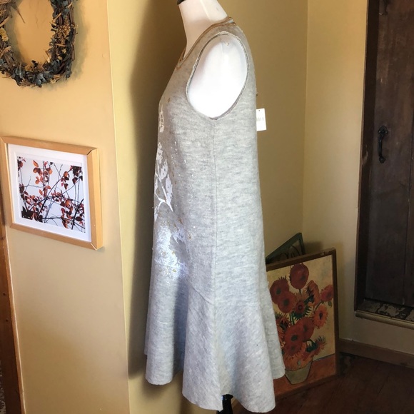 Anthropologie Knitted & Knotted size Medium Painted Floral Soft Cozy $178 NEW - Picture 4 of 16